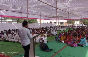 ब्राम्हणीत साखर व डाळ वाटप