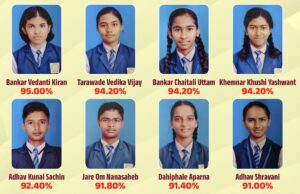 इयत्ता दहावीत बानकर स्कूल 100 नंबरी