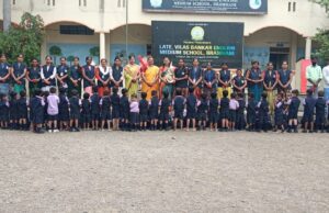 विद्यार्थ्याकडून शिक्षकांच पूजन