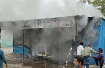 शॉर्टसर्किट – तीन दुकानांचे प्रचंड नुकसान