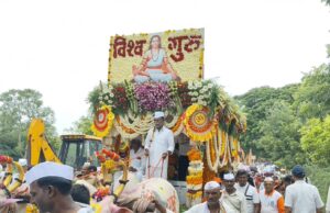 देवळालीत संत निवृत्तीनाथांच स्वागत
