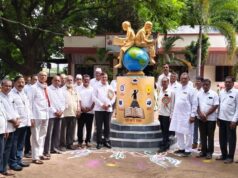 प्रेरणा शिल्पाच्या माध्यमातून विद्यार्थ्यांना प्रेरणा